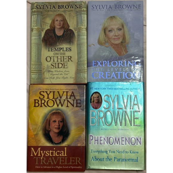 Other - Sylvia Browne Insight Other Side Paranormal Prophecy Psychic Angel Book Lot Hard